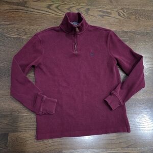 Polo Ralph Lauren Burgundy Quarter-Zip Pullover Sz.XS